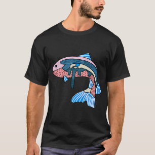Camiseta Gif de Amante de Peixes Fofos para Homens Mulheres