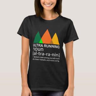 Camiseta Gif de Definição de Execução de Maratona Engraçada
