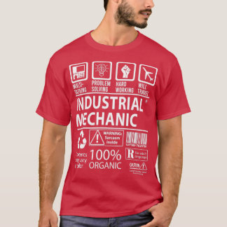 Camiseta Gif de trabalho certificado com multitarefa mecâni