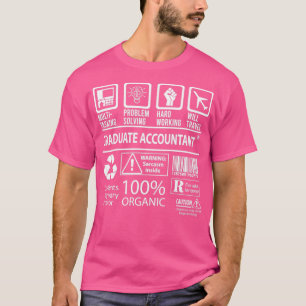 Camiseta Gif de Trabalho Certificado Multitarefa do Contado