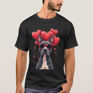 Camiseta Gif do Dia dos Namorados do Coração do Pitbull Eng