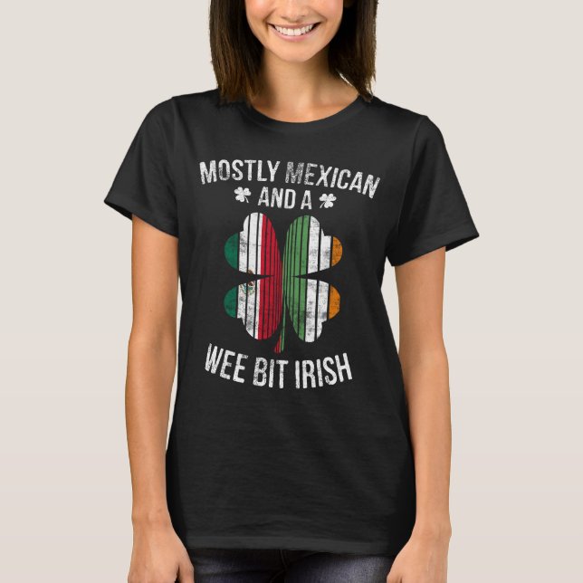Camiseta GIF engraçado irlandês do dia de México Patrick do (Frente)