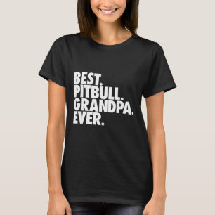 Camiseta Gif Melhor Avô Pitbull do Mundo para Homens