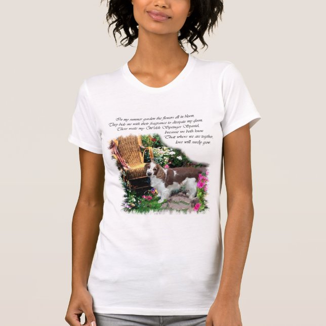 Camiseta Gifes de Arte do Welsh Springer Spaniel (Frente)