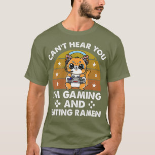Camiseta Gift Cat Engraçado Não Pode Ouvir Você Eu Estou Ga