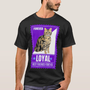 Camiseta Gift. Coletor de Carimbo de Cotação de Humor Cat