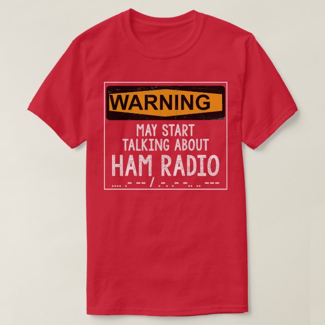 Camiseta Gift de Operador de Rádio Funny Ham (Frente do Design)