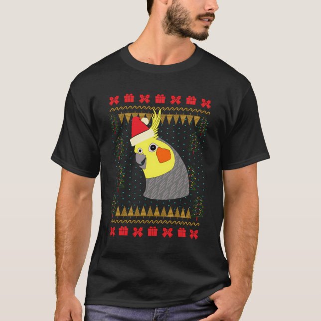 Camiseta Gift de Pássaro Doador de Natal Feio (Frente)
