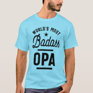 Camiseta Gift do avô de Opa mais Badass do Mundo de Mens