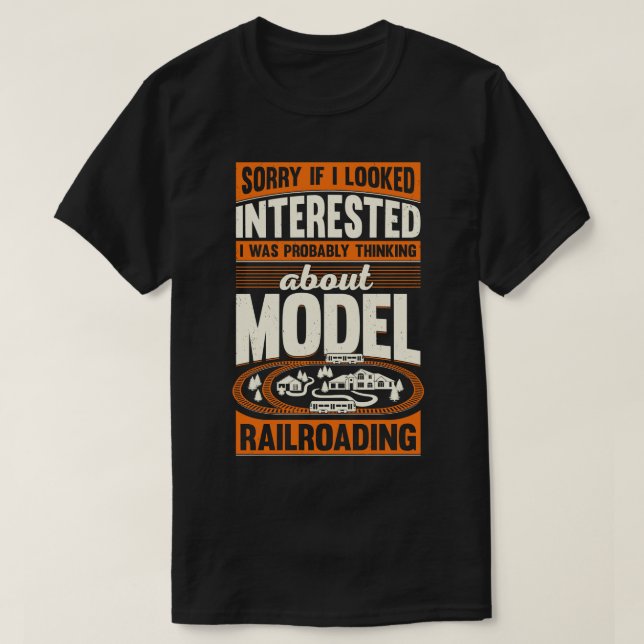 Camiseta Gift do Coletor de Comboios Ferroviários Funny Mod (Frente do Design)