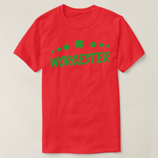 Camiseta Gift do Dia de São Patrício I Irish Party Worceste (Frente do Design)