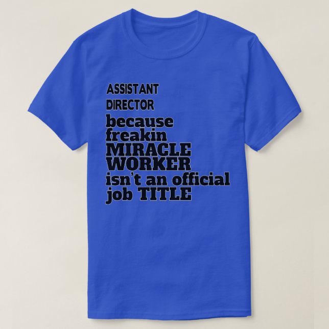 Camiseta Gift do Diretor Assistente (Frente do Design)