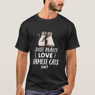 Camiseta Gift do Gato do Gato Samês Engraçado Apenas Si D