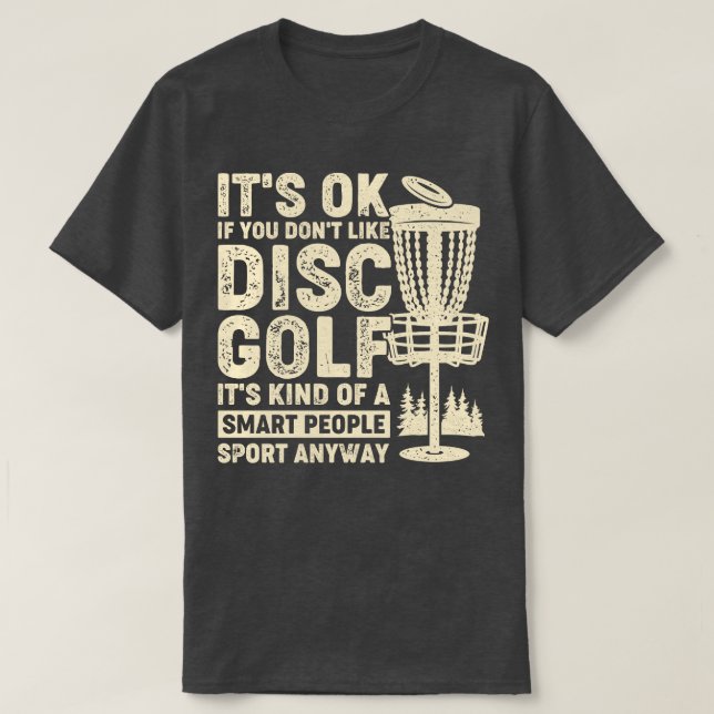 Camiseta Gift do jogador desportivo de golfe de disco engra (Frente do Design)