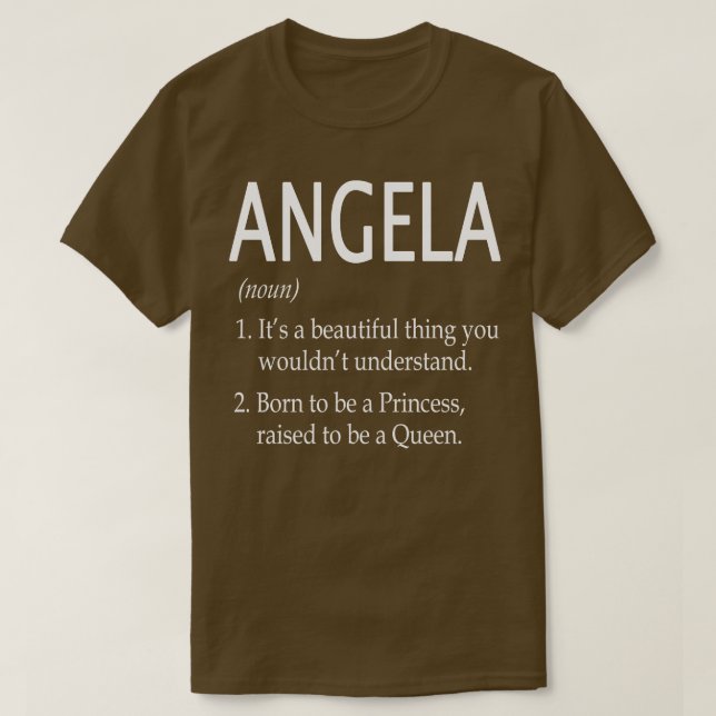 Camiseta Gift do nome da Angela (Frente do Design)