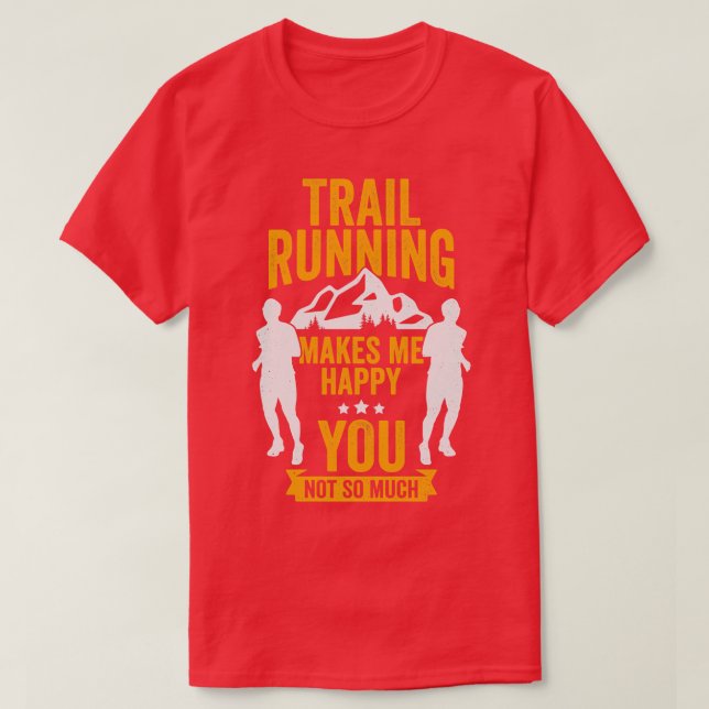 Camiseta Gift do Runner Runner de Trilha Funny (Frente do Design)