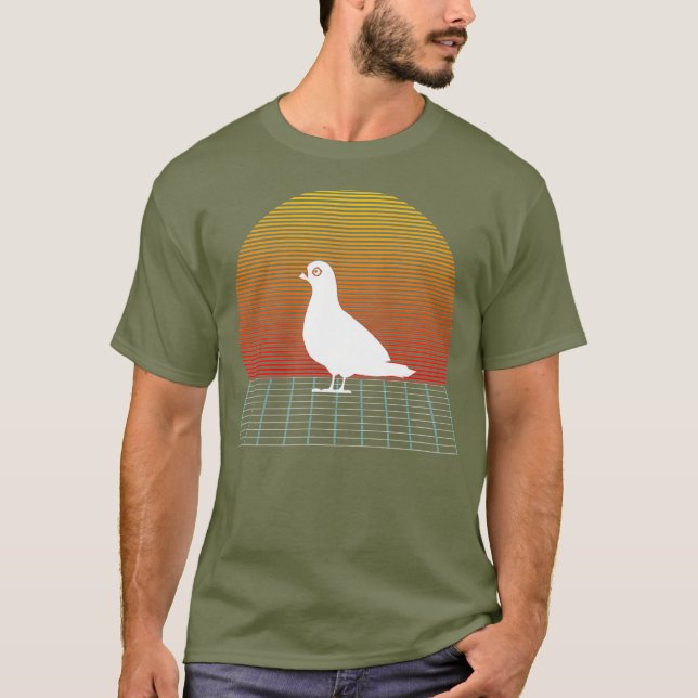 Camiseta Gift Engraçado Pigeon Breeder (Frente)