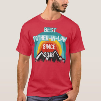 Camiseta Gift For FatherInLaw, Best FatherInLaw Since 2018