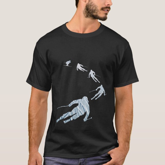 Camiseta Gift for Skier - Unique Winter Sport Design (Frente)