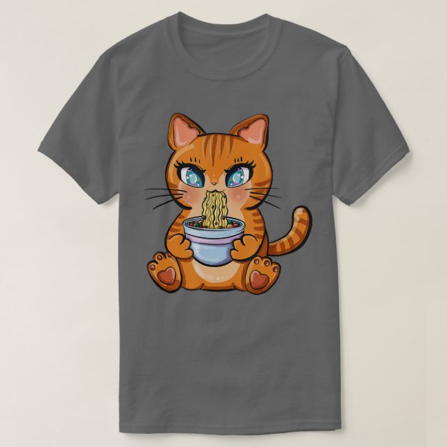 Camiseta Gift Gamen Gift De Gato De Animo Japonês Caiai (Frente do Design)