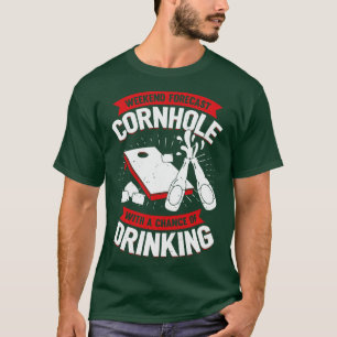 Camiseta Gift. Jogador de Toss do Cornhole Sack de Previsão