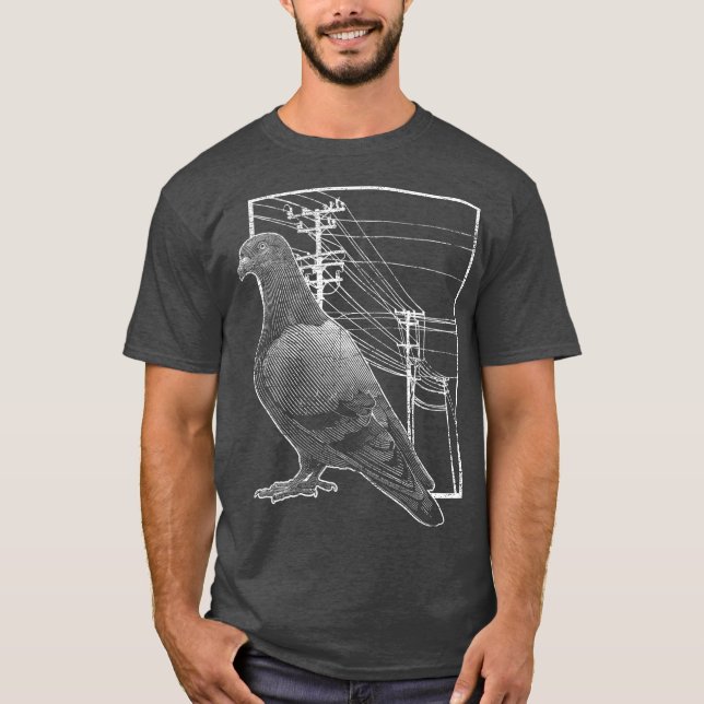 Camiseta Gift Pigeon - Amante de os animais Pigeon (Frente)