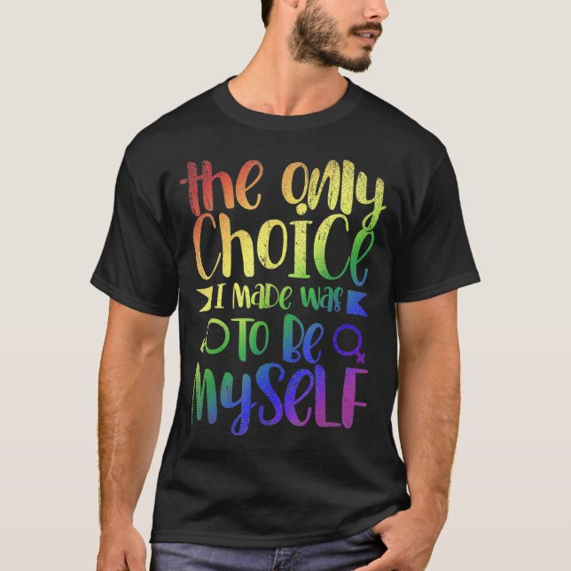 Camiseta Gift Q Orgulho gay para a Igualdade de Direitos Hu (Frente)