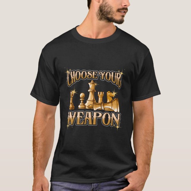 Camiseta Gift Roupa Engraçado Chess (Frente)