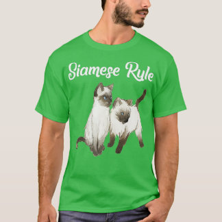 Camiseta Gift Siamês Gift Siamese Rule Siamese Kittens