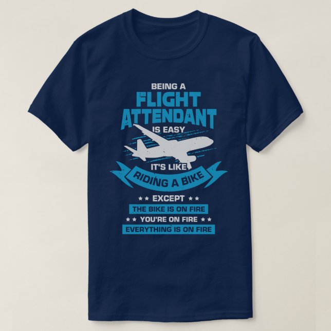 Camiseta Gift Steward do Atendedor de Voo Funny Cabin (Frente do Design)