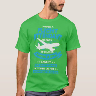 Camiseta Gift Steward do Atendedor de Voo Funny Cabin