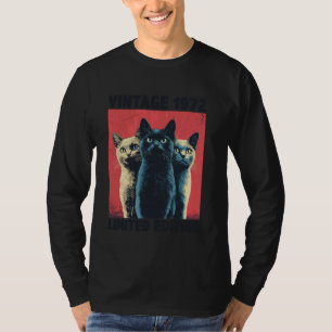 Camiseta Gift Vintage, 53 anos, 1972 Cat Lover 53rd Birt