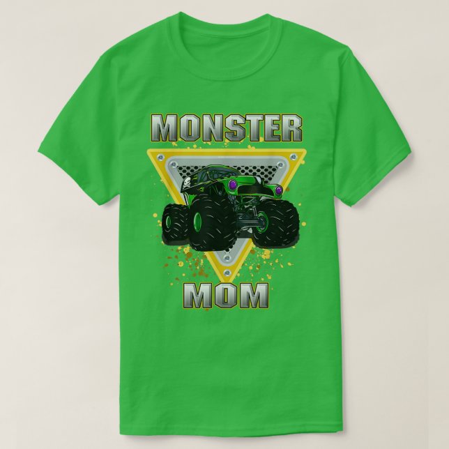 Camiseta Gift Vintage Monster Trucks Engraçado Monster Truc (Frente do Design)