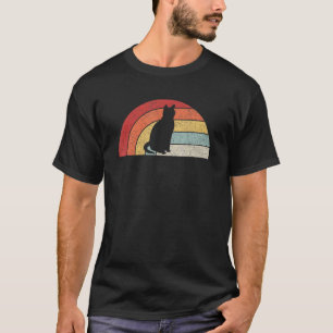 Camiseta Gift Vintage, Proprietário de Gato Preto e Bonito