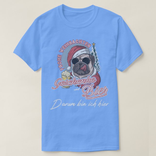 Camiseta Gifts and beer, thats why I am here  (Frente do Design)