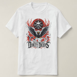 Camiseta Gig de Banda de Rock Psicológico Pesado com Roupa 