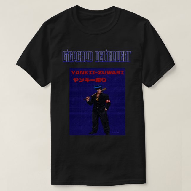 Camiseta Gigachad Delinquente   (Frente do Design)