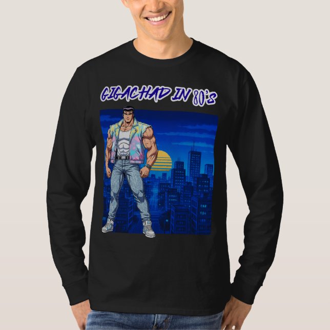 CAMISETA GIGACHAD NOS ANOS 80 (Frente)