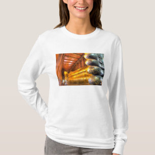 Camiseta Gigante Buda reclinado dentro do templo, Wat Pho,