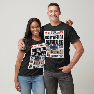 Camiseta Gigante Meteorite Atinge DC - Falsas Notícias Engr
