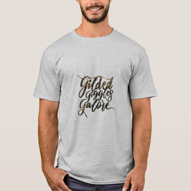 Camiseta "Giggles Galore." em várias cores. (Frente)