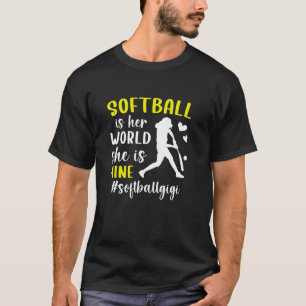 Camiseta Gigi avó Gigi Gigi Jogador de Softball Ortopoldo G