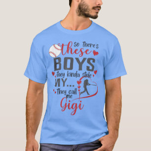 Camiseta Gigi BaseBall Vovó Bonita Dia de as mães Engraçado