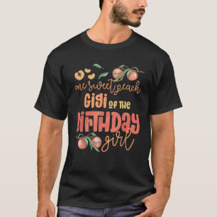 Camiseta Gigi Birthday Girl One Sweet Peach Peachy Aniversá
