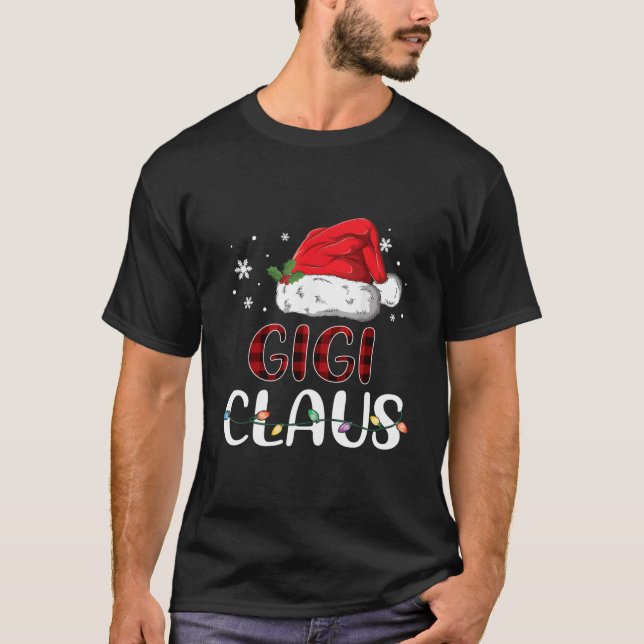 Camiseta Gigi Claus Natal Santa Hat Buffalo Matando Fa (Frente)