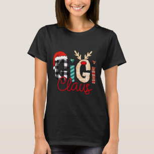 Camiseta Gigi Claus Reindeer Christmas