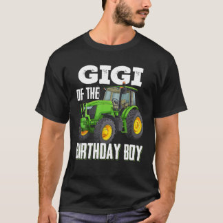 Camiseta Gigi Da Família Aniversário Tratores Fazenda Truc