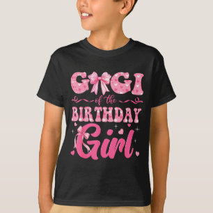 Camiseta Gigi Da Família Da Menina De Aniversário Laço Coqu