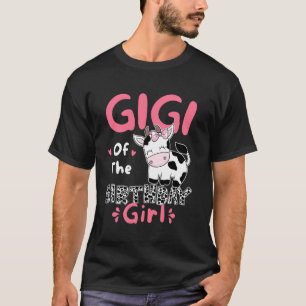 Camiseta Gigi Da Fazenda De Aniversário Família De Vaca Men