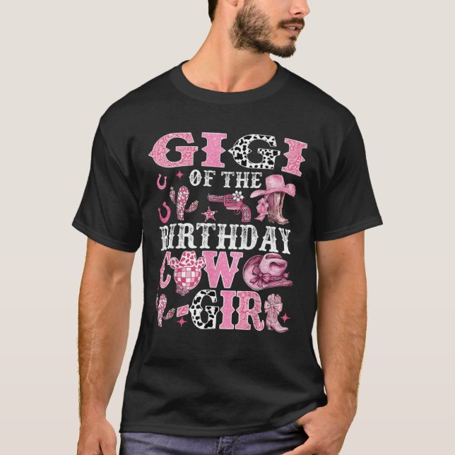 Camiseta Gigi Da Garota De Vaca De Aniversário (Frente)